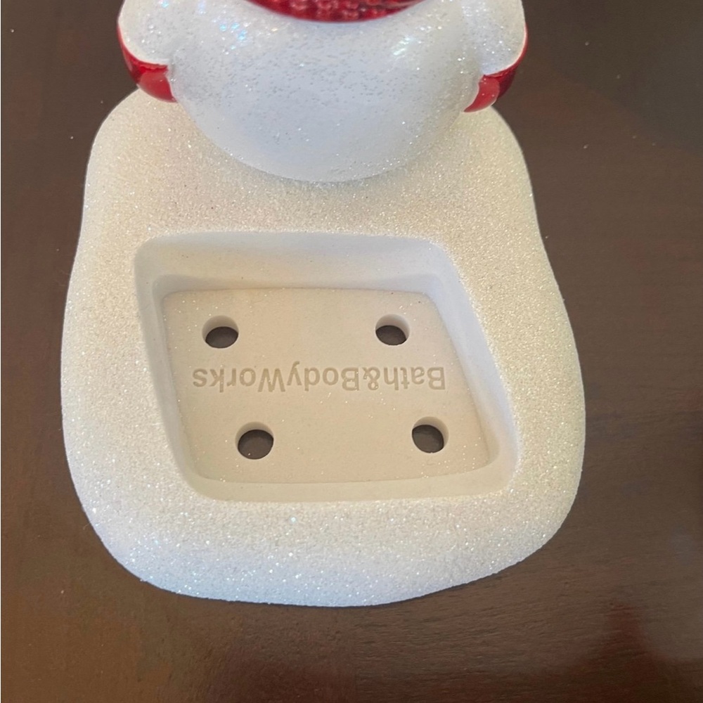Bath & Body Works Snowman with Red Scarf and Hat Foaming Hand Soap Holder - Picture 3 of 5